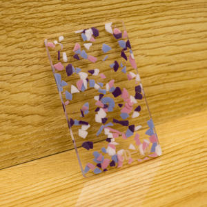 Feuilles acryliques dispersées colorées couleur bonbon poudre d'oignon découpe Laser traitement oignon paillettes panneau - Product Image 1