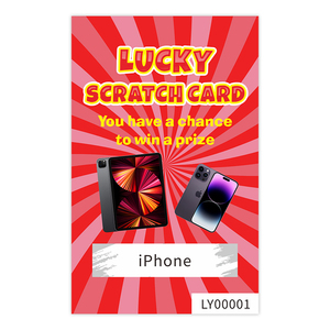 Patrones de impresión a todo color Tarjetas de rascar personalizadas Impresión personalizada Billetes de lotería de rascar - Product Image 6