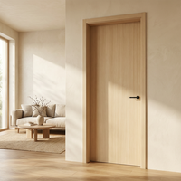 Porte en bois durable, résistante à l'eau, cuite au four, avec vernis aqueux, pour couloirs d'hôtels à fort trafic, salles de bain et chambres à coucher