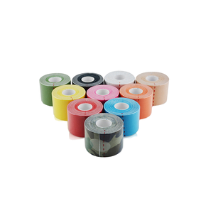 شريط كينيسيولوجي رياضي قطني ترويجي قابل للتنفس 5 سم × 5 م، قابل للقص الذاتي لدعم العضلات بألوان مخصصة، شريط للأصابع - Product Image 2