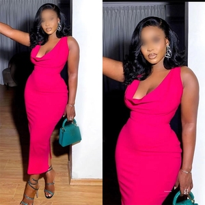 Produits Vêtements pour femmes Robes pour femmes Robes d'été pour femmes Tempérament élégant Robes noires fines à sequins Robes décontractées pour femmes - Product Image 2