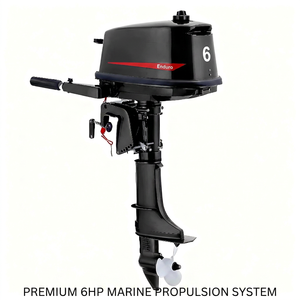 Moteur hors-bord essence 6 CV 2 temps pour bateau <span class=keywords><strong>de</strong></span> <span class=keywords><strong>plaisance</strong></span> et skiff, propulsion supérieure, taille compacte, neuf, vente en gros - Product Image 2