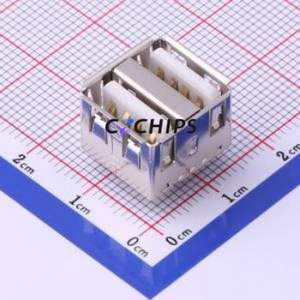 907-312A1011Y10210 USB Connector Through hole Component (THT) Connector Type-A USB 2.0 Female Through Hole - Product Image 1