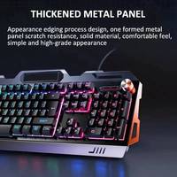 Ensemble clavier, souris et casque en métal rétroéclairé Silver Carving V2G5 3200 DPI, trois pièces, filaire USB, accessoires de jeu pour ordinateur
