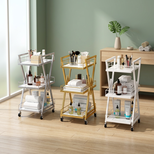 Specialized beauty salon portable <b>cart</b> Instagram-worthy nail storage rack <b>tool</b> <b>cart</b> <b>for</b> hair styling and tattooing cosmetics - Product Image 1