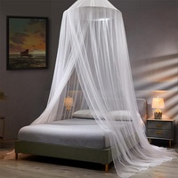 Moustiquaire de lit transfrontalière en forme de dôme, anti-moustiques renforcée, sans installation, pour décoration de chambre, idéale pour l'été