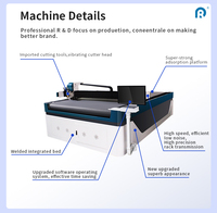 Máquina de Corte Automática CNC para Tela Textil con Control PLC, Motor y Plotter para Confección de Prendas
