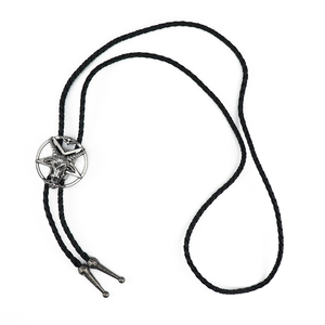 <span class=keywords><strong>Cravatta</strong></span> Bolo in Lega <span class=keywords><strong>di</strong></span> Rame e Pelle, Accessorio da Cowboy per Uomo, Stile Vintage Western con Logo Personalizzato - Product Image 3