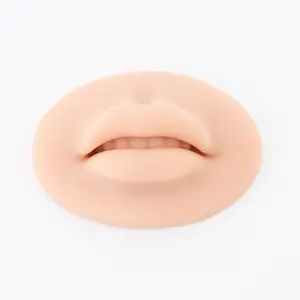 Wholesale POPU Real Human Silicone Permanent Makeup Mouth Mold 3D Lip Manniques Practice Skins For Academy Microblading