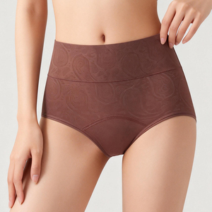 Ropa Interior Menstrual a Prueba de Fugas para Mujer, Reutilizable, para Flujo Abundante, Cintura Alta, Absorbente, 72% Nailon, 28% Elastano, Tallas XS-XL - Product Image 3