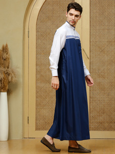 Abito da uomo islamico all'ingrosso abito arabo pakistano tinta unita abito indiano <span class=keywords><strong>2022</strong></span> - Product Image 3