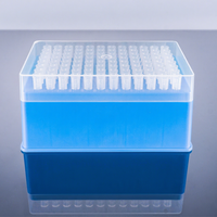 Embouts de pipette robotique à faible résidu de 250 μL en rack, compatibles avec la manipulation automatisée des liquides Beckman