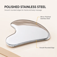 Planche de massage Gua Sha en acier inoxydable pour le visage, le cou et le corps – Soin de la peau, salon de beauté, SPA – Fournisseur en gros