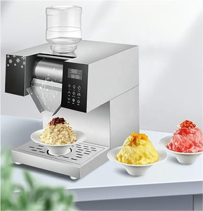 Machine à glace pilée électrique commerciale haute vitesse en acier inoxydable pour Bingsu et cônes de neige - Product Image 3