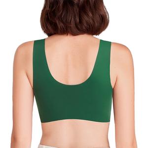 Soutiens-gorge en dentelle grande taille pour femmes, sans armatures, en tissu maillé, lingerie sexy type débardeur, brassière 3/4, sous-vêtements de nuit et de sport pour filles - Product Image 2