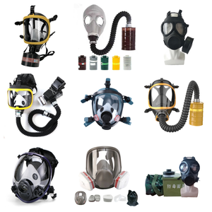 <span class=keywords><strong>Masque</strong></span> à gaz intégral OEM réutilisable en caoutchouc, réglable, avec filtre organique, pour protection contre les radiations nucléaires et les produits chimiques - Product Image 3