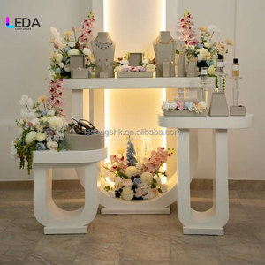 LEDA 2026 Hot Sale Warm Light Classic Acrylic <b>Table</b> Backdrop <b>Decoration</b> For Wedding Birthday Party Events <b>Decor</b> - Product Image 3