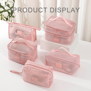 Estuche de Maquillaje y Joyería de Poliéster de Lujo, Grande y Moderno, con Cajones Multicapa y Cierre de Cremallera - Product Image 2