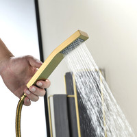 Robinet de douche et baignoire en cuivre, chaud et froid, vertical, à montage sur rebord, sur pied, monocommande, double commande, tout-en-un