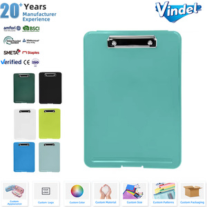 Portablocco Formato A4 con Scatola Portaoggetti in Plastica PP, Lavagna per Scrittura Durevole con Clip in Schiuma per Documenti d'Ufficio, Formulari e Lavoro sul Campo - Product Image 1