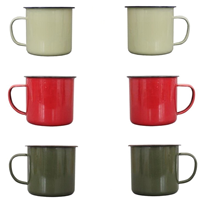 Mug émaillé par sublimation vintage, tasses personnalisées mugs de camping personnalisables, mugs par sublimation gobelet à café tasses en acier émaillé