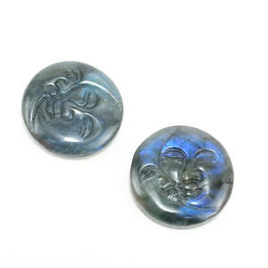 Оптовая продажа, натуральный хрустальный камень, Лунная богиня, резной лабрадорит, драгоценный камень, неперфорированный кулон - Product Image 6