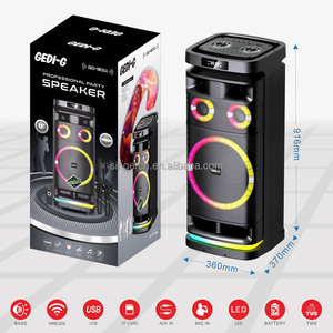 Altavoz Inalámbrico GEDI-G con Sonido Potente, Luz LED <span class=keywords><strong>de</strong></span> Discoteca, Altavoz Portátil Bluetooth para Fiestas, Máquina <span class=keywords><strong>de</strong></span> Karaoke con Micrófono Inalámbrico - Product Image 4