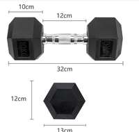Ensemble d'haltères en fonte massif unisexe avec revêtement hexagonal, durable pour les exercices du corps entier, du tronc et des membres inférieurs