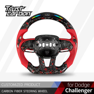 Volante Deportivo Personalizado de Fibra de Carbono Forjado con LED para Charger y Challenger R/T SXT Hellcat 2013-2023 - Product Image 2