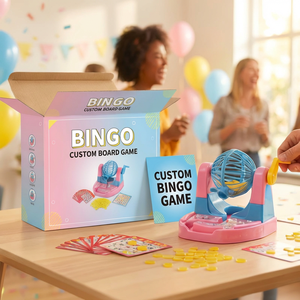 <span class=keywords><strong>Mini</strong></span> Macchina per Bingo a Manovella, Gioco da Tavolo per Estrazione Premi, Giocattolo - Product Image 2