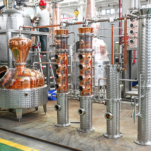 Solution de distillation personnalisée pour gin et vodka, alambic à colonne de 600 L avec plaques en cuivre, haut rendement, certifié CE - Product Image 2