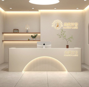 โรงแรมมินิมอลโมเดิร์น ร้านขายเสื้อผ้า เคาน์เตอร์บาร์ ร้านเสริมสวย คลับหรูหรา แผนกต้อนรับบริษัท เคาน์เตอร์ต้อนรับ - Product Image 1