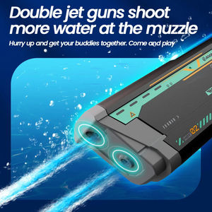 ปืนฉีดน้ำแบบสองช่องปืนฉีดน้ำไฟฟ้าของเล่นยิงน้ำอัตโนมัติแรงดันสูงปืนฉีดน้ำต่อเนื่องสำหรับเด็กผู้ชาย - Product Image 3