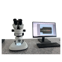 Microscopio de penetración estereoscópico, microscopio especial para inspección de penetración en soldaduras, precisión de medición de software: 0.001 mm