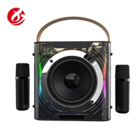 Venta al por mayor: Mini altavoz portátil KTV para exteriores con iluminación RGB, de plástico ABS, impermeable IPX2, con WiFi, envío directo desde la fuente.