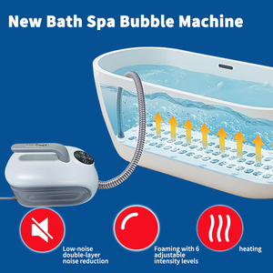 Alfombrilla de Baño Portátil con Burbujas de Masaje, con Almohada Inflable, Plegable, Antideslizante, para Disfrutar de un Baño de Spa <span class=keywords><strong>en</strong></span> <span class=keywords><strong>Casa</strong></span> y Relajación - Product Image 3