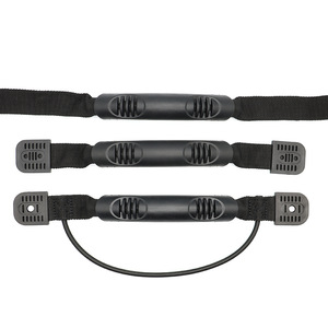 Asas de kayak TPR de plástico negro con cinta aislante para canoa, bote inflable y accesorios de equipaje - Product Image 1