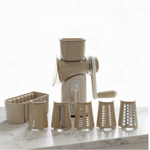 Râpe à fromage rotative 5 en 1 avec manivelle, base à forte aspiration, lames en acier inoxydable, râpe à fromage de <span class=keywords><strong>cuisine</strong></span>, vente en gros - Product Image 1