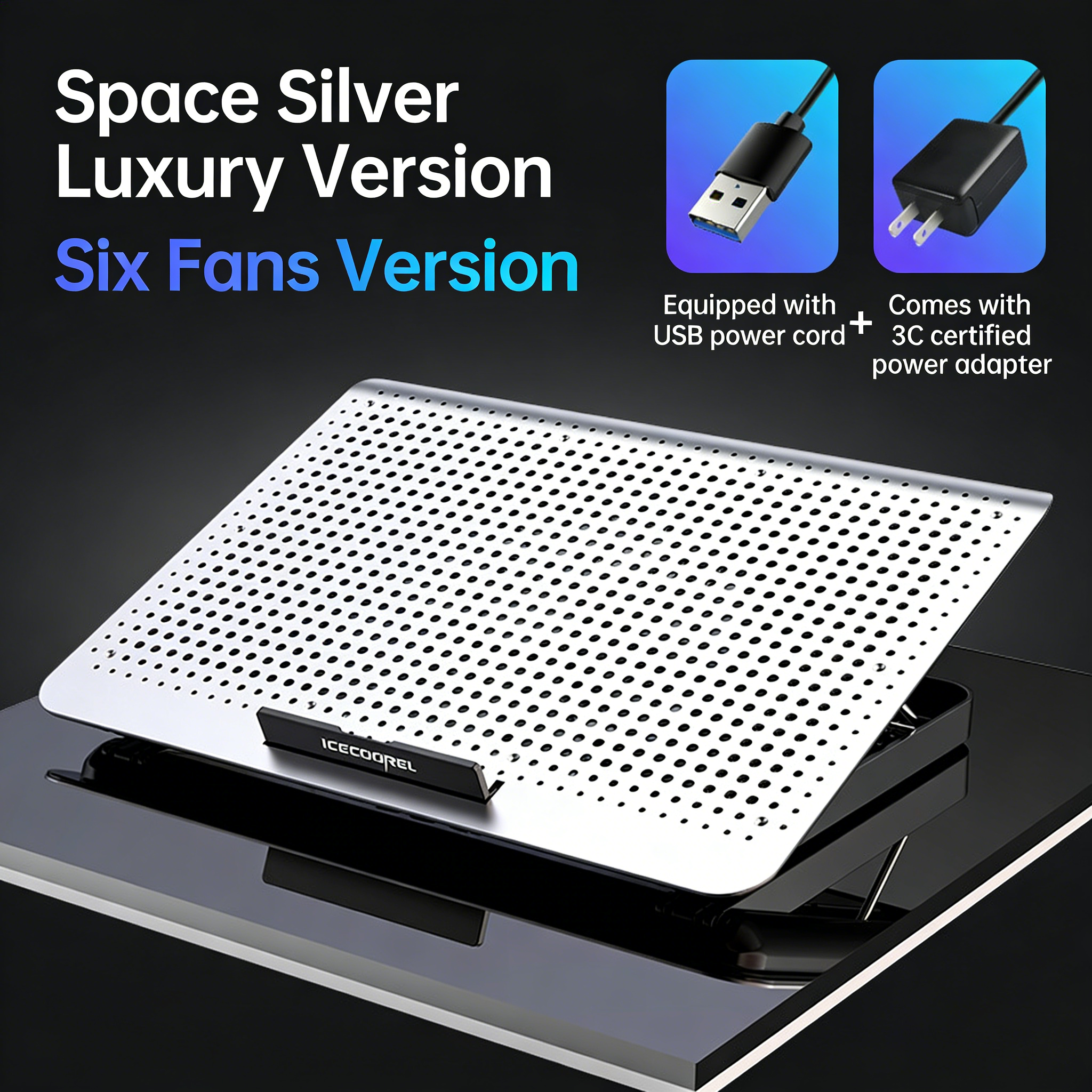 A19 Space Silver 6-Fan Premium Power Supply