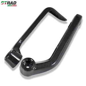 1 Par de Protectores de Manillar Universales de Fibra de Carbono Real para Motocicleta, Accesorios de Protección Segura - Product Image 3