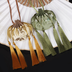 Sacchetto Profumato Regalo per il Festival delle Barche del Drago, Ciondolo in Stile Cinese Antico Retrò, Sacchetto Vuoto in Vera Pelle per Fragranze - Product Image 1