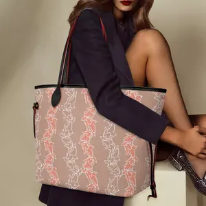 Bolso de hombro de cuero Pu de alta calidad para mujer, bolso de mujer con estampado Hawaiano Pikake Lei, bolsos de gran capacidad personalizados