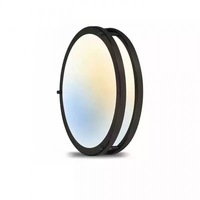 Luminaire LED 5CCT ETl /CE, plafonnier cylindrique encastré pour chambre à coucher, hôtel et usage domestique, 14 pouces