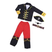 S-XL çocuk kaptan Jack cosplay kostüm TV & film kostüm korsan gemisi kaptan erkek giyim takım elbise