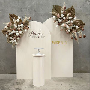 Wedding Decoration <b>Backdrop</b> Arch Bevel Acrylic Background Panel Welcome Sign for Wed <b>Party</b> Decoration - Product Image 1