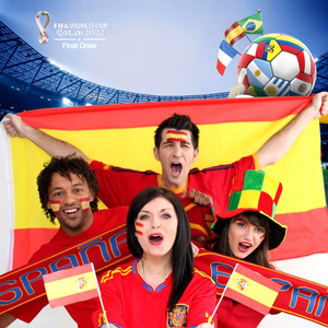 Bandera de Partido de Fútbol Español 2026, 3x5 Pies, Bandera para Colgar al Aire Libre, Partidos de Fútbol, Bandera Grande del Equipo de <span class=keywords><strong>España</strong></span> - Product Image 2
