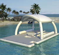 Vente en gros - Bar flottant gonflable en PVC pour fête aquatique, décoration de piscine, modèle personnalisé intérieur/extérieur pour événements