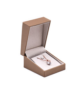 High End Lightweight PU Paper Jewelry <b>Box</b> Exquisite Design For Necklaces <b>Rings</b> Custom Colors Logos Durable Retail Packaging - Product Image 5