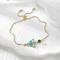 Gelang Bunga Kering yang Dapat Disesuaikan, Liontin Resin Bunga Asli, Rantai Berlapis Emas, Gelang Wanita, Perhiasan Bunga Boho, Hadiah