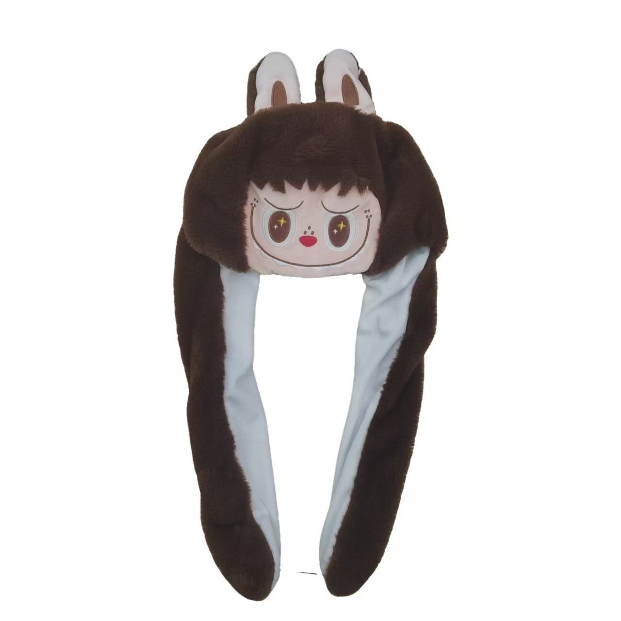 Botu 2024 Popular the Monster Labubu LED Hat Moving Ears Air 